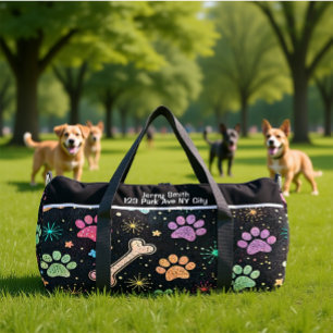 Colourful Bones Starburst Gear Monogram Personalis Duffle Bag