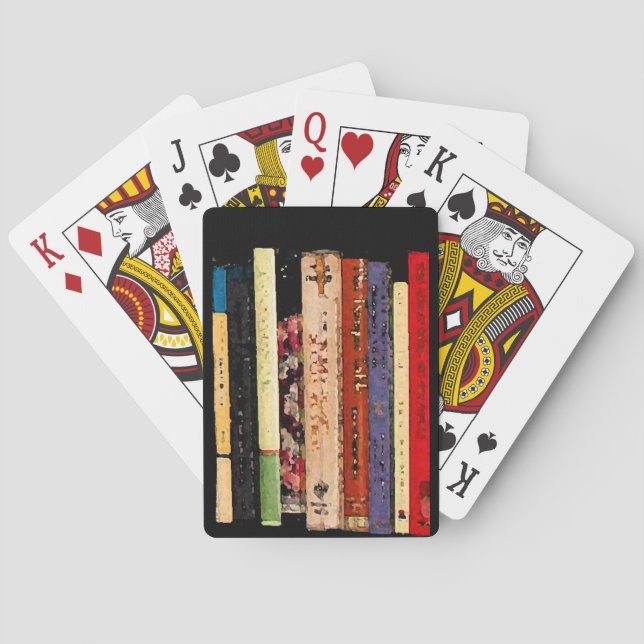 Colourful Books Playing Cards (Back)