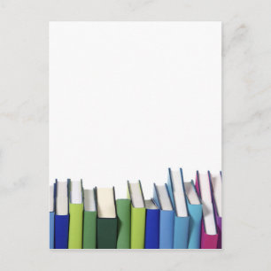 Colourful Books Postcard