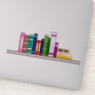 Colourful Bookshelf Sticker
