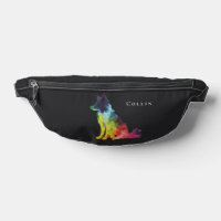 Colourful Border Collie | Dog | Custom Text & Name