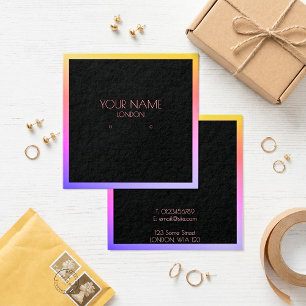 Colourful border earring holder