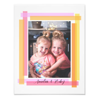 Colourful Border - Photo Art Gift Print
