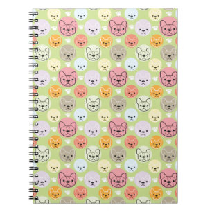 colourful Boston terrier patterns Notebook