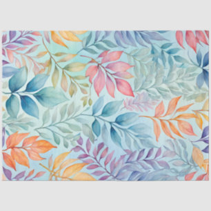 Colourful Botanical Art Tissue Paper