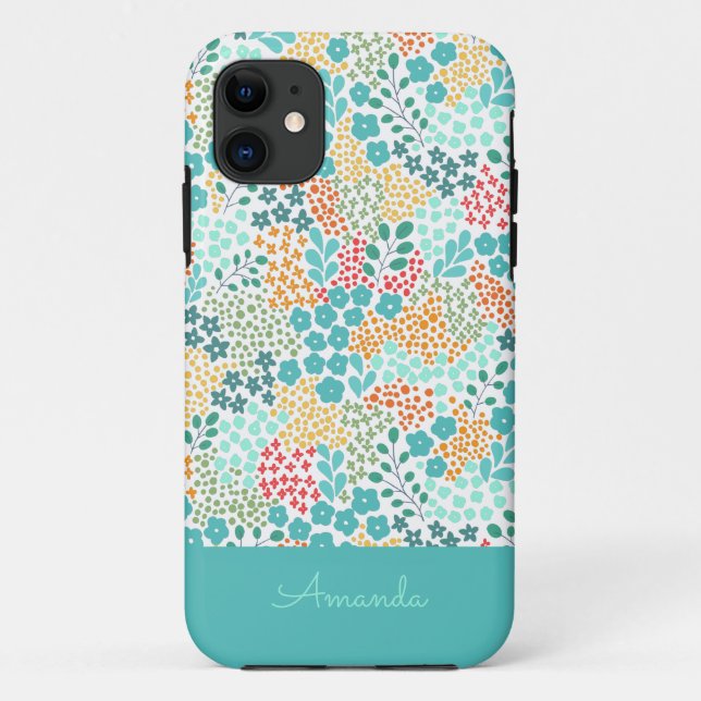 Colourful Botanical Case-Mate iPhone Case (Back)