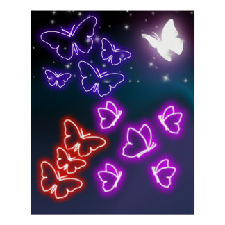 Colourful Botanical Fantasy Artwork Poster