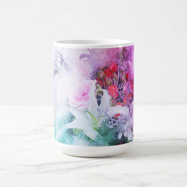 Colourful Botanical Garden Coffee Mug (Center)