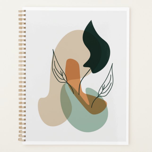 Colourful botanical shapes planner (Front)