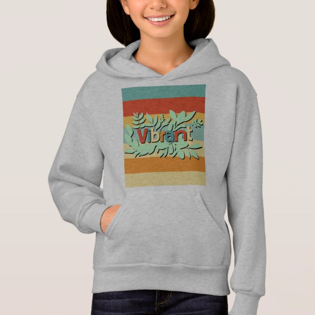 Colourful botanical vibrant text design (Front)