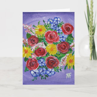 Colourful Bouquet - Greeting Card