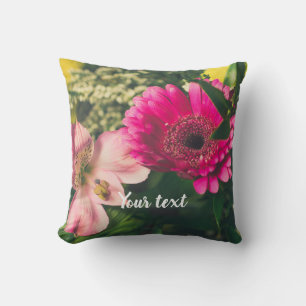 Colourful bouquet of flowers Cushion