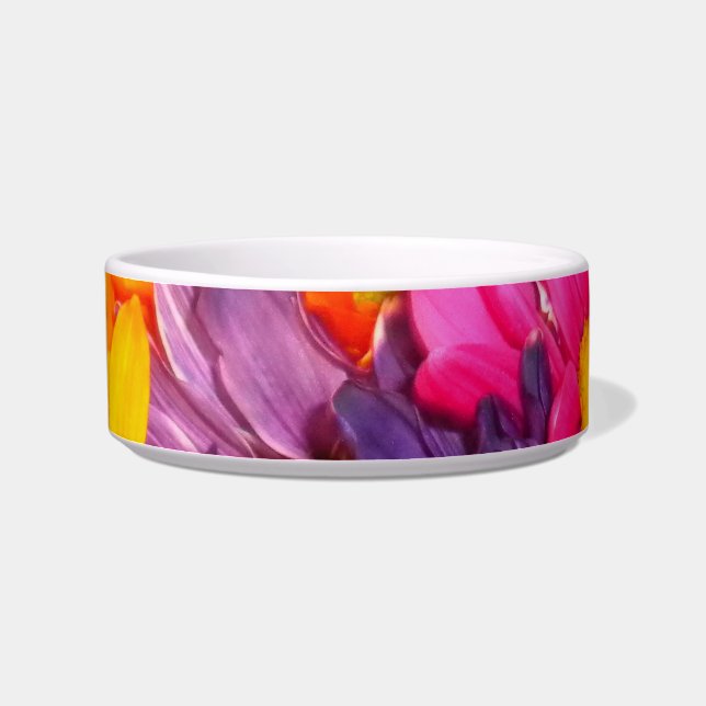Colourful Bouquet Pet Dish (Left)