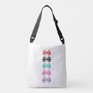 Colourful Bows White Dots - Cool Crossbody Bag