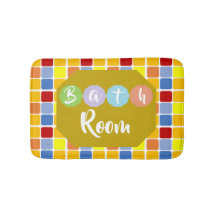 Colourful Boxes  - Small Bath Mat