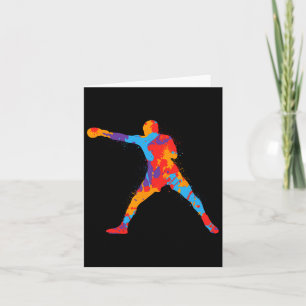 Colourful Boxing Athletes Kids Men Boxer Boys Card