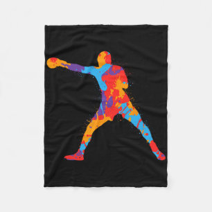Colourful Boxing Athletes Kids Men Boxer Boys Fleece Blanket