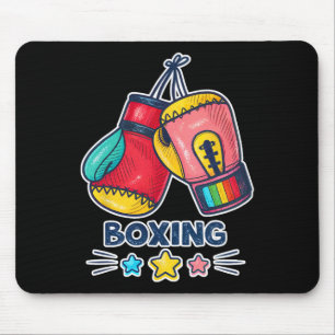 Colourful Boxing Gloves Art And Stars  Mouse Pad