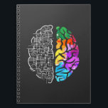 Colourful Brain Engineering Science Notebook<br><div class="desc">Neurodiversity Awareness Gift Art. Colourful Brain Engineering Science.</div>