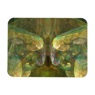 Colourful Brain Matter Abstract Magnet