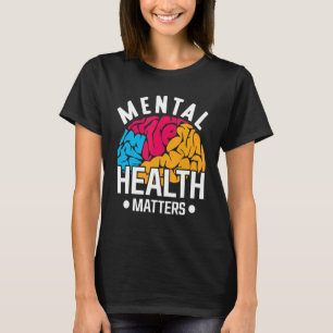 Colourful Brain Mental Health Awareness 1 T-Shirt