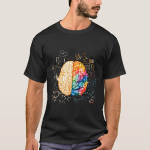 Colourful Brain Science And Neuroscience Neurologi T-Shirt
