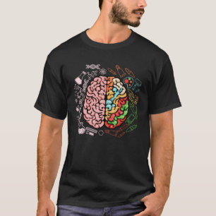 Colourful Brain Science Neuroscience Neurologist T-Shirt