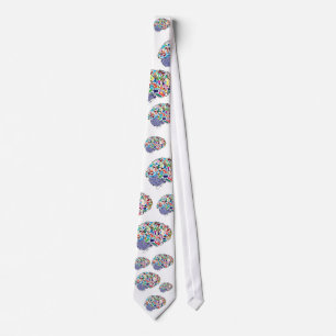 Colourful Brains Tie