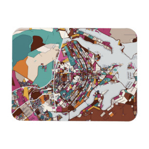 Colourful Brasilia Map Magnet