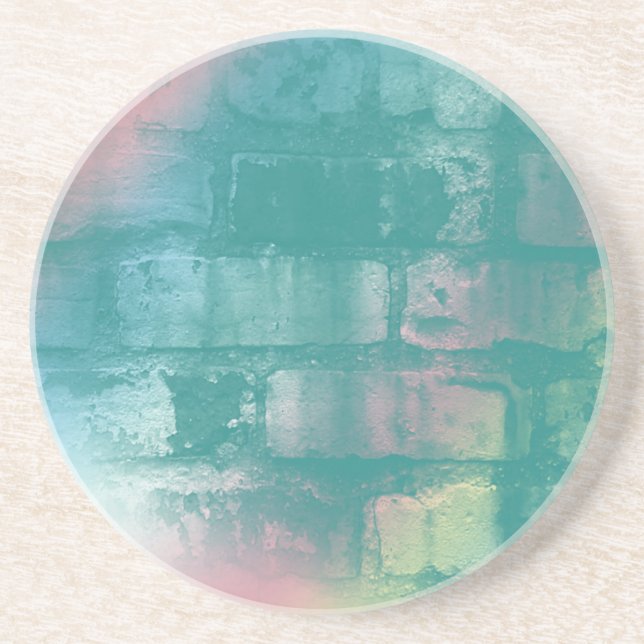 Colourful Brick Coaster (Front)