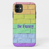 Colourful brick wall iphone cases