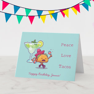 Colourful Bright and Fun Girly Happy Birthday Card