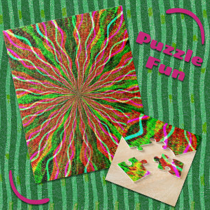 Colourful Bright Burst Challenging Retro Puzzle