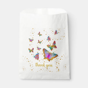 Colourful Bright Butterfly Birthday Party  Favour Bag