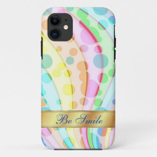 Colourful bright circle iPhone Case