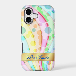 Colourful bright circle iPhone Case
