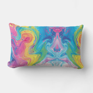 colourful, bright, colour spectrum, bold, colourfu lumbar cushion