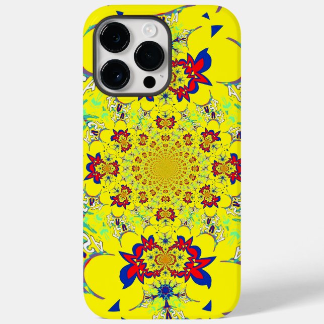 Colourful Bright Floral Damask Design Art Print Case-Mate iPhone Case (Back)