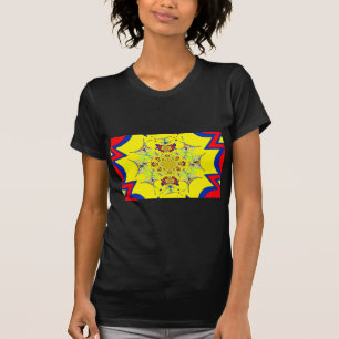 Colourful Bright Floral Damask Design Art Print T-Shirt