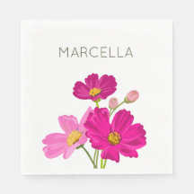 Colourful Bright Garden Cosmos Flowers Custom 