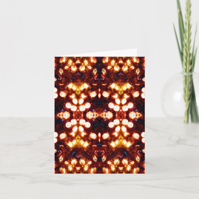 Colourful Bright Shining Lights Card (Front)