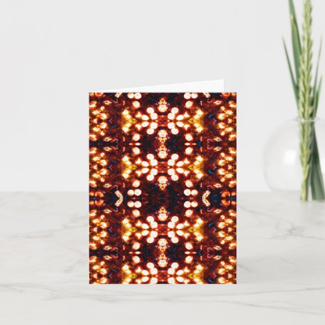 Colourful Bright Shining Lights Card (Front)