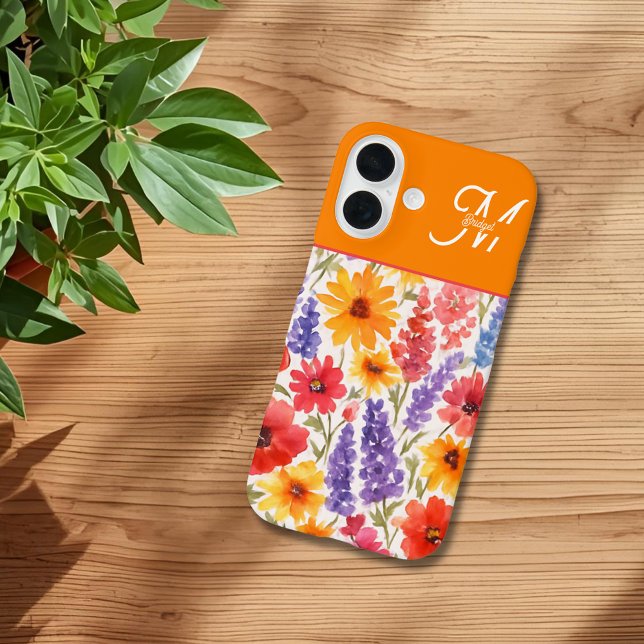 colourful Bright Summer floral Garden bloom Case-Mate iPhone Case (Creator Uploaded)