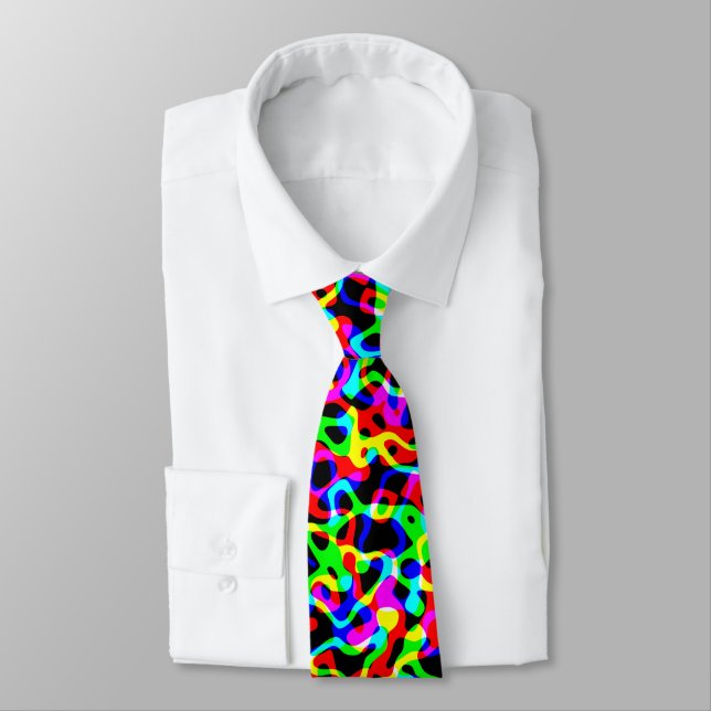 colourful bright tiled pattern tie (Tied)