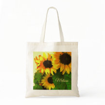 Colourful Bright Yellow Sunflowers Personalised