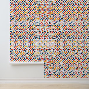 Colourful broken tiles like wallpaper