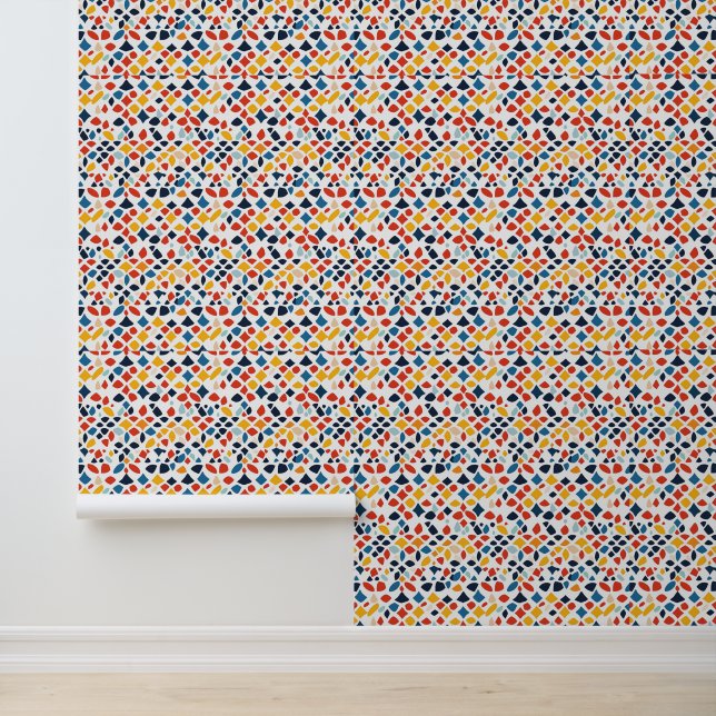 Colourful broken tiles like wallpaper (Application)