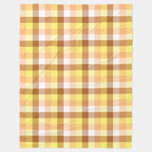 Colourful Brown Orange Yellow Fall Pattern Fleece Blanket