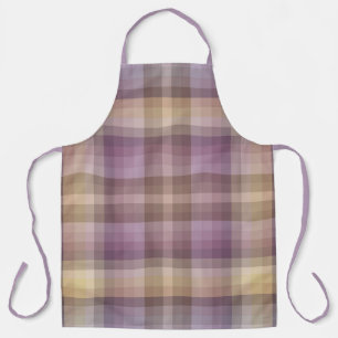 Colourful Brown Purple Checkers Colours Of The Yea Apron