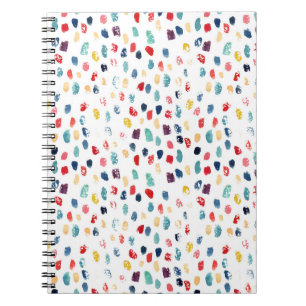 Colourful Brush Strokes: Watercolor Seamless. Notebook